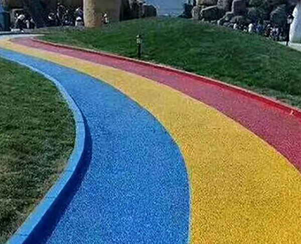 彩色沥青道路施工